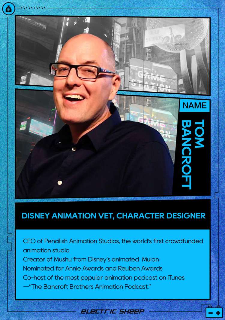 WallStAI_'s tweet photo. Say hello to our guest Artists! Tony &amp; Tom Bancroft are legends in the animation industry, and we're thrilled to work with the talents behind iconic productions like Mulan, Aladdin, and the Lion King!!

#ElectricSheep #Ultiverse #Disney https://t.co/jdptiIhOyI