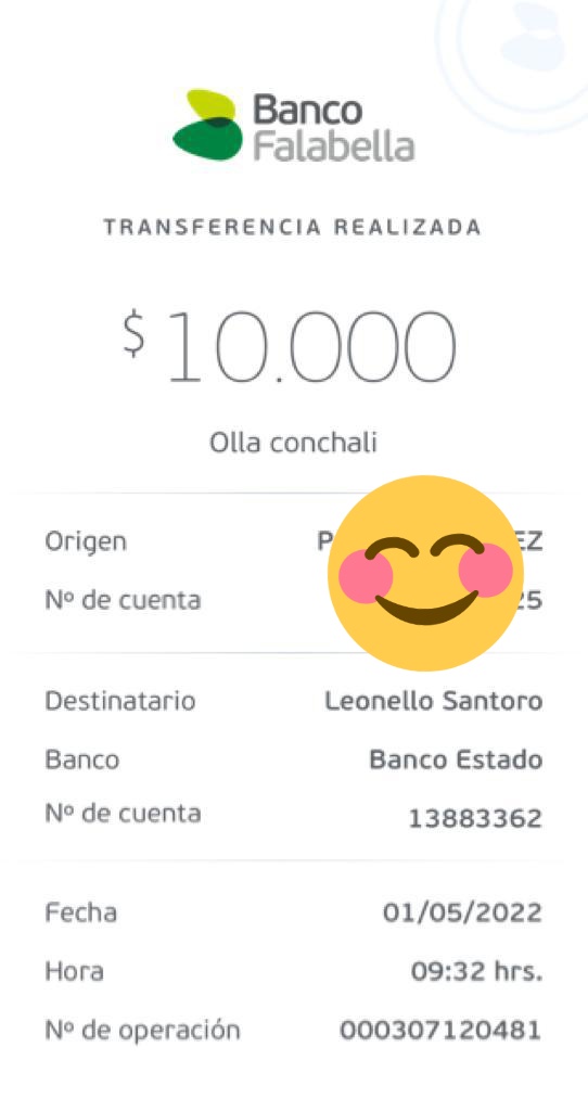 OConchali's tweet photo. Chiquillos! como nos gusta ser transparentes, queremos informar que llegó la primera donación ❤❤❤

Yujuuuuu gracias, de verdad que ahora es suuuuper complejo mantener la ollita, está todo demasiado caro. vamos que se puede!

@rodrigosepu @JPQueralto @fuentesilva @JaimeColomaT https://t.co/ZOHxHXTm1c