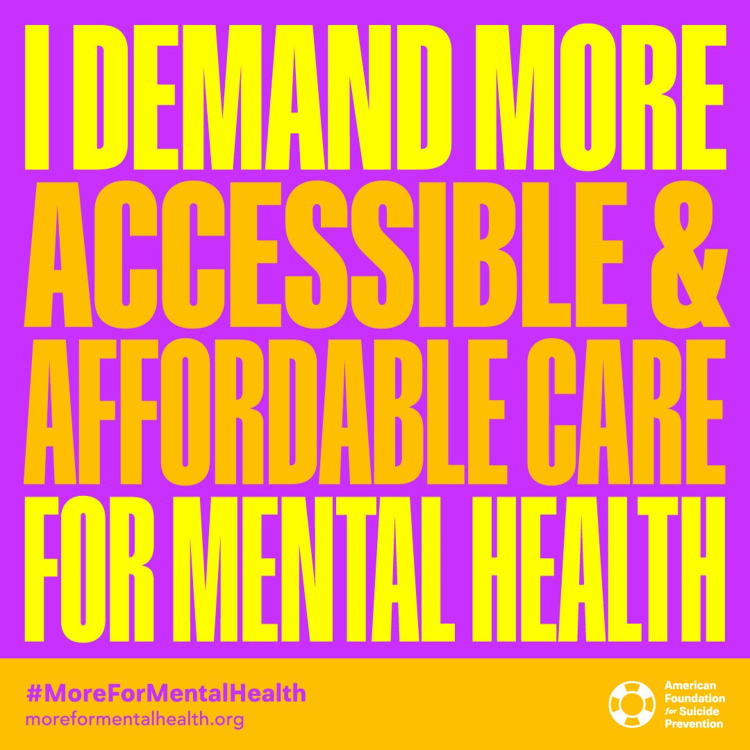 Today starts #MentalHealthAwarenessMonth It is critical we demand #moreformentalhealth