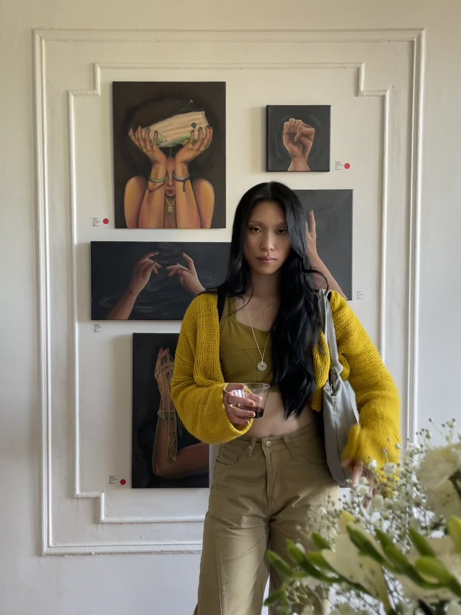 asyaemmy's tweet photo. i had my first art show yesterday!! 

words can’t explain how humbled and grateful i am to have this opportunity! https://t.co/CTouaGW0yM