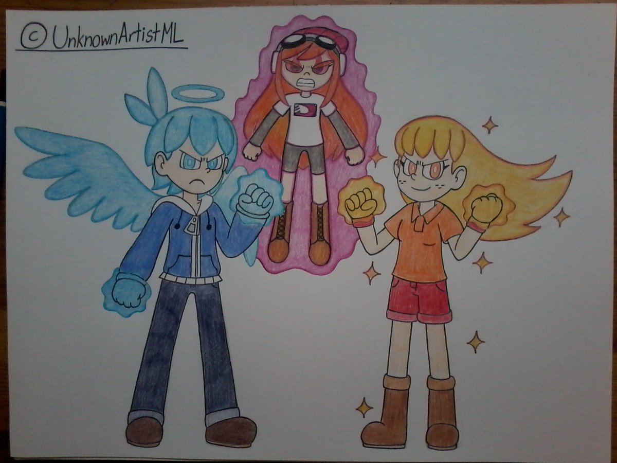 [ART CHALLENGE] Max & Starla's Super forms! (ft. Meggy from #SMG4) The Alphas are filled with wild might! ❤️ & 🔃 are appreciated! #UnknownArtistML #OC #smg4meggy #smg4meggy_fanart #MeggySpletzer