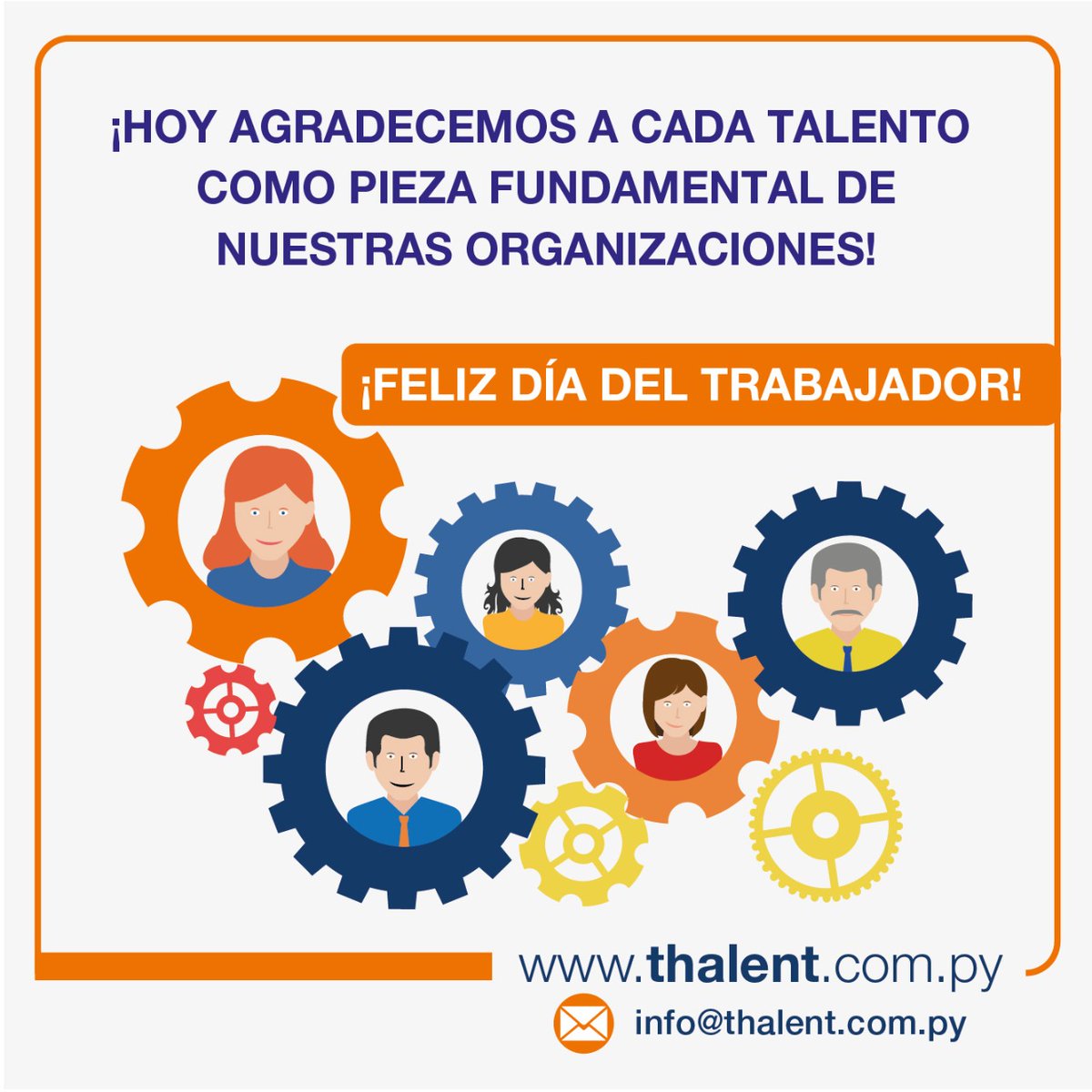 Pieza esencial en la #economía, la #inversión en #talentohumano siempre será la clave del éxito de las #empresas. Feliz #DíadelTrabajador a todos esos hombres y mujeres que mueven juntos al país!