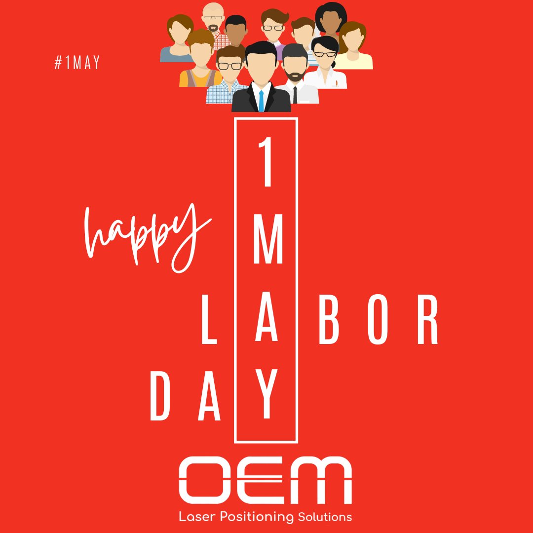 oemlaser's tweet photo. We celebrate the Labour and Solidarity Day of all those who work hard to bring benefit to our world. 
#oemlaser #1stMay #LabourDay https://t.co/qIoUJNrvAl