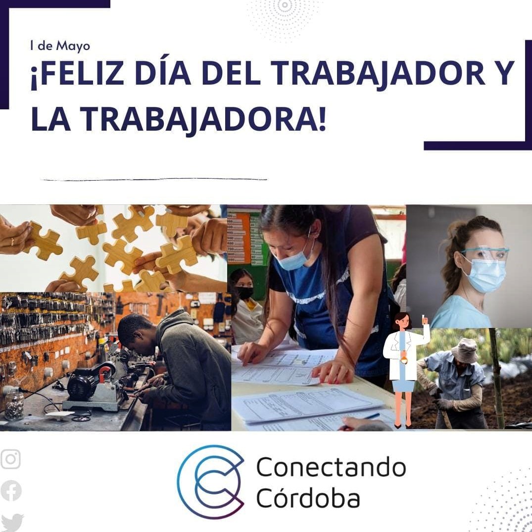 ConectandoCba's tweet photo. 𝗙𝗲𝗹𝗶𝘇 𝗱ía 𝗧𝗿𝗮𝗯𝗮𝗷𝗮𝗱𝗼𝗿𝗮𝘀 𝘆 𝗧𝗿𝗮𝗯𝗮𝗷𝗮𝗱𝗼𝗿𝗲𝘀! 👩🏻‍🔬👨🏽‍🍳👩🏾‍⚖️👨🏼‍🏫👷🏼‍♀️👷🏿‍♂️

@gbpero 

#1deMayo #diadeltrabajador #diadelatrabajadora #trabajo #argentina #córdoba
#conectandocórdoba🌐 https://t.co/8VGQI013gG