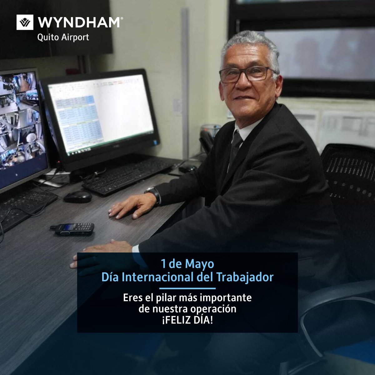 ¡Feliz día a nuestros colaboradores💙! Gracias por su entrega y dedicación diaria. 

#wyndhamquito
#quito
#diadeltrabajador