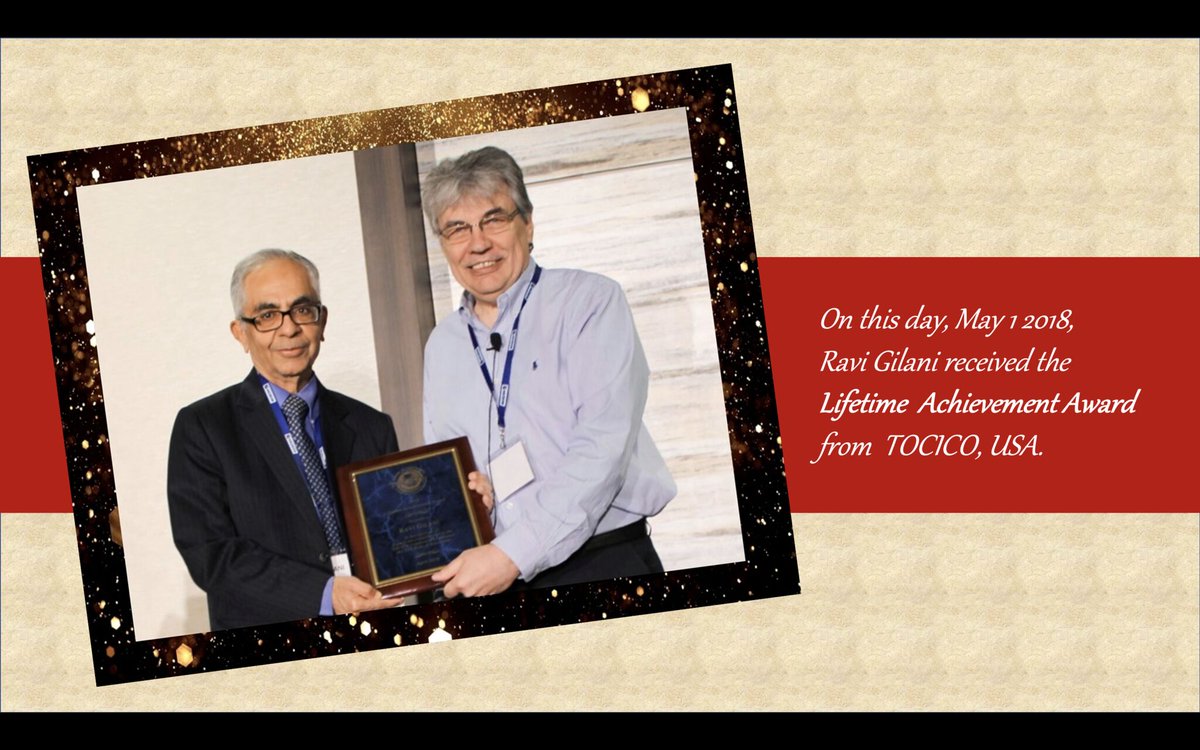 On this day, May 1 2018, Ravi Gilani received the Lifetime Achievement Award from TOCICO, USA. Gratitude to all our clients and well-wishers who made this possible!
TOCICO #lifetimeachievementaward #award #gratitude #throwback #tocico #poogi #betterthanbefore #throwbackmemories
