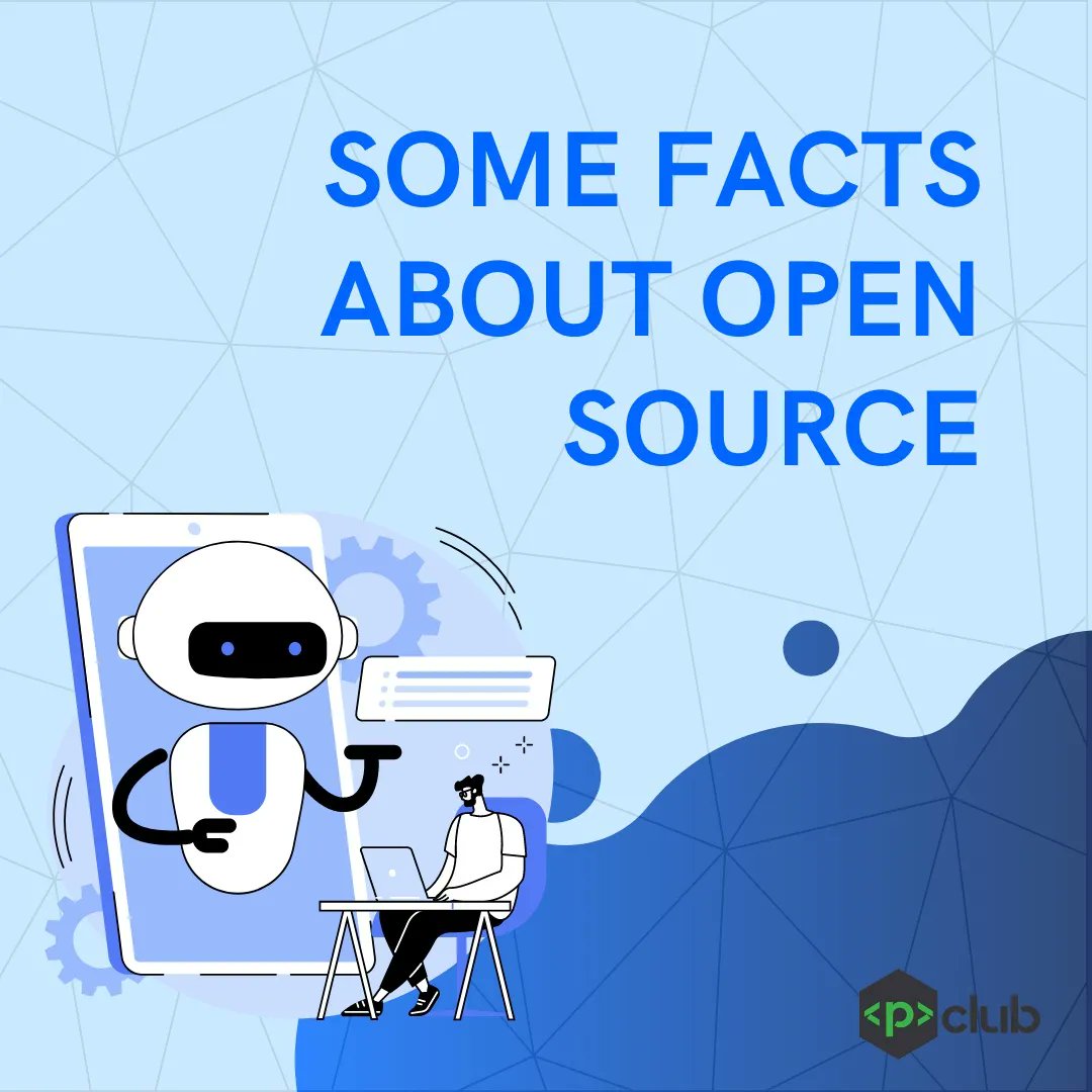 PClubUIET's tweet photo. Greetings from Pclub, 
We live in a world that's driven by open source platforms. From Linux and Apache to Drupal and Joomla, Open source technology has been used to create some of the world's finest websites and applications. 
Here are some interesting facts about Open source https://t.co/Auctej7MS9
