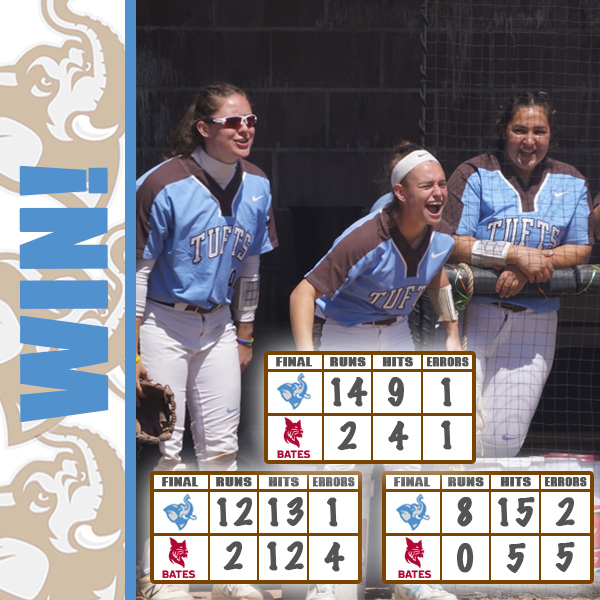 Pumped for series sweeps! Friday's win clinched our fourth consecutive and 18th overall NESCAC East Division Pennant! Excited to host the NESCAC Tournament at home this weekend! #jumbopride #tusb