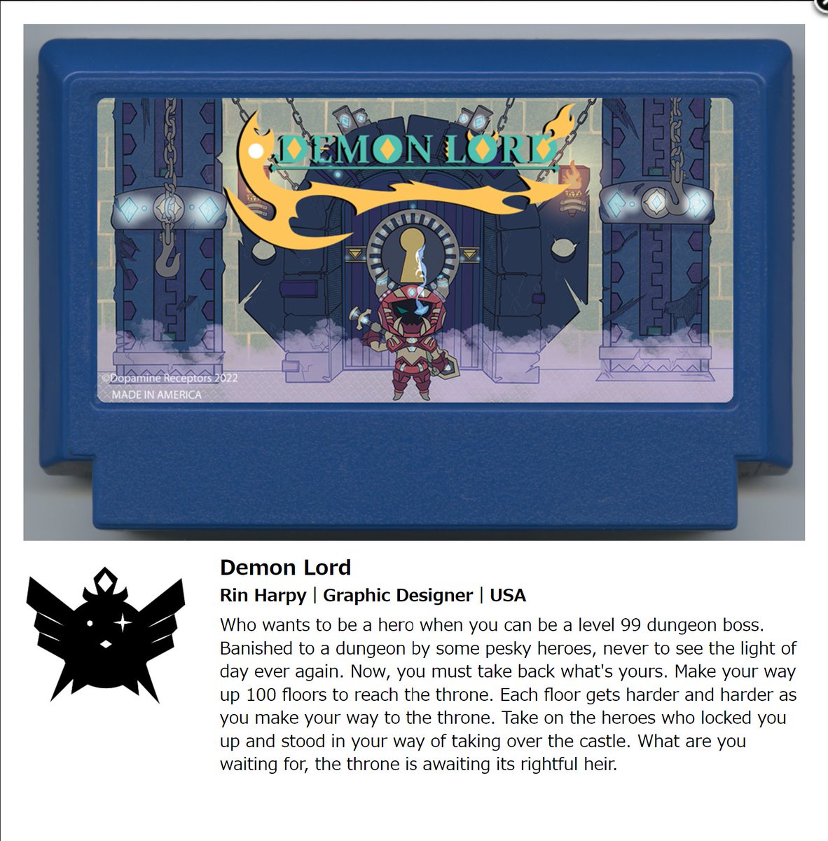 DReceptors's tweet photo. My entry for the My Famicase Exhibition. Wanted to go for a dungeon like game. @meteor_club 

#famicase2022 #gaming #exhibition https://t.co/VzVoOYEyFl