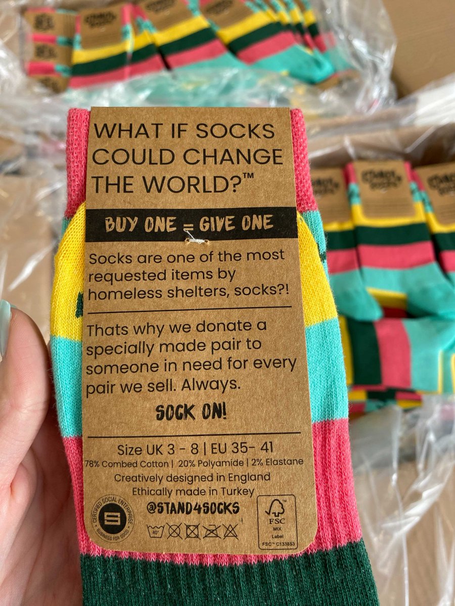 'When are you going to release some Flex socks?!' - we hear you say! 🧦 Lucky for you, that time has come - we're delighted to launch our very own pair, all thanks to @Stand4Socks. & even better... for every pair given to a client, another is donated to a person in need! ❤️