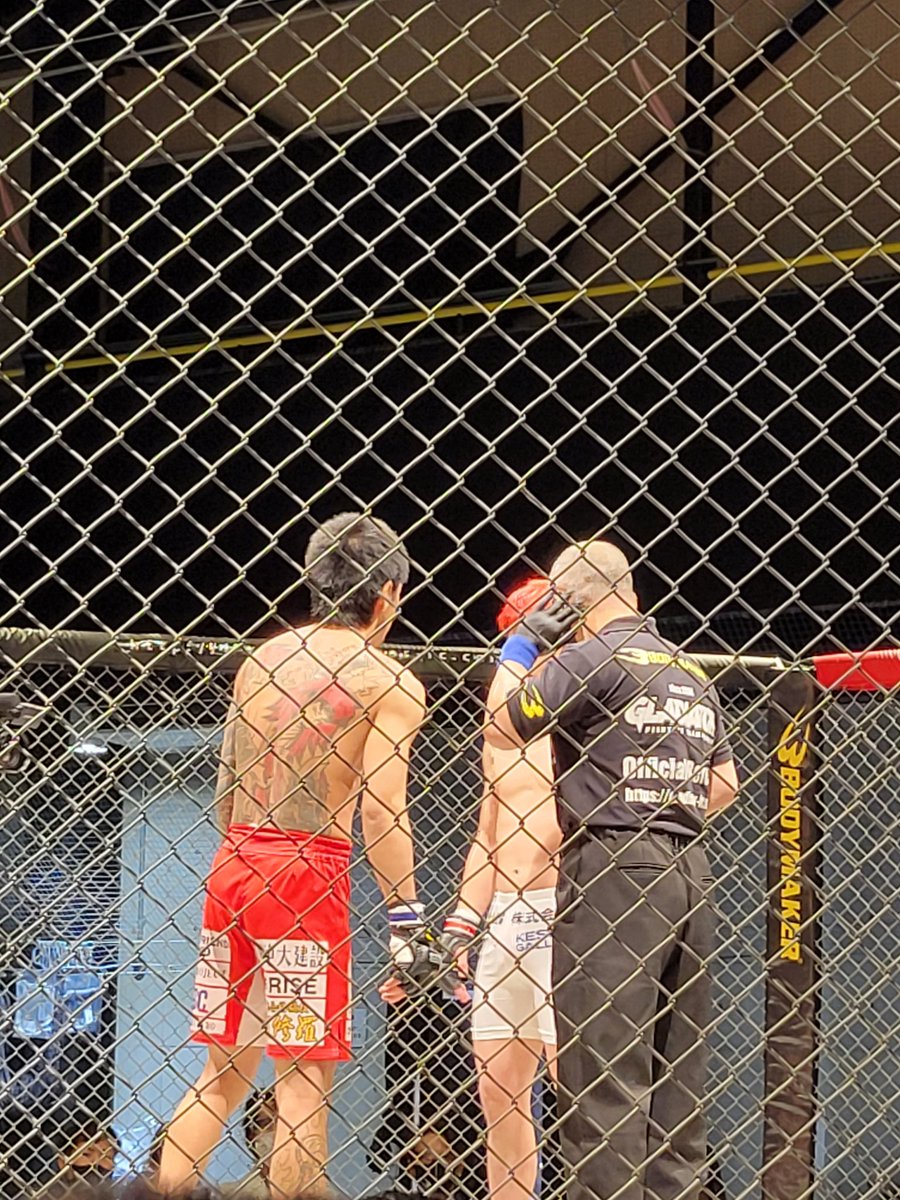 AuwingauKazuki's tweet photo. 中西選手対久保選手。
中西選手のテイクダウンしたけたりしましたが、久保選手の打撃が圧倒。
久保選手の2R判定勝ち。
#gladiator017
#GLADIATOR https://t.co/36XrxhvK8Y