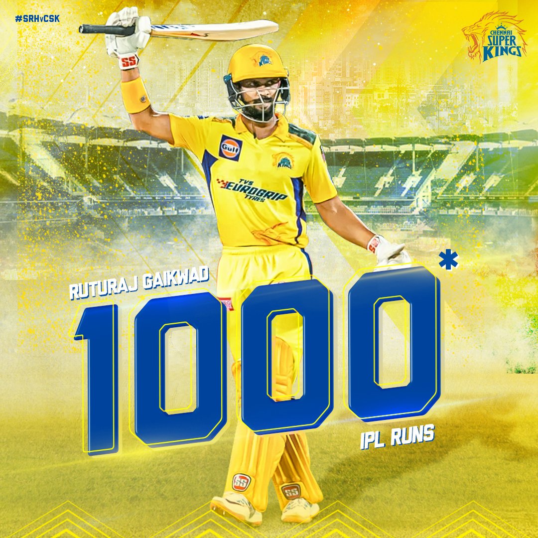 Ruturaj Gaikwad equals Sachin Tendulkar's record, becomes the joint-fastest Indian to score 1000 runs in IPL