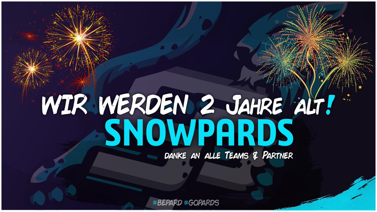 Snowpards_eu's tweet photo. Heute feiern wir unseren 2. Geburtstag!🎉

In den zwei Jahren ist viel mit Snowpards passiert. Da wir 2021 eine Pause hatten um uns neu zu organisieren, starten wir jetzt richtig durch!
Wir sagen DANKE an allen Teams, Spielern, Partner und Supportern von Snowpards!💖

#GOPARDS https://t.co/lTjVZIgNga