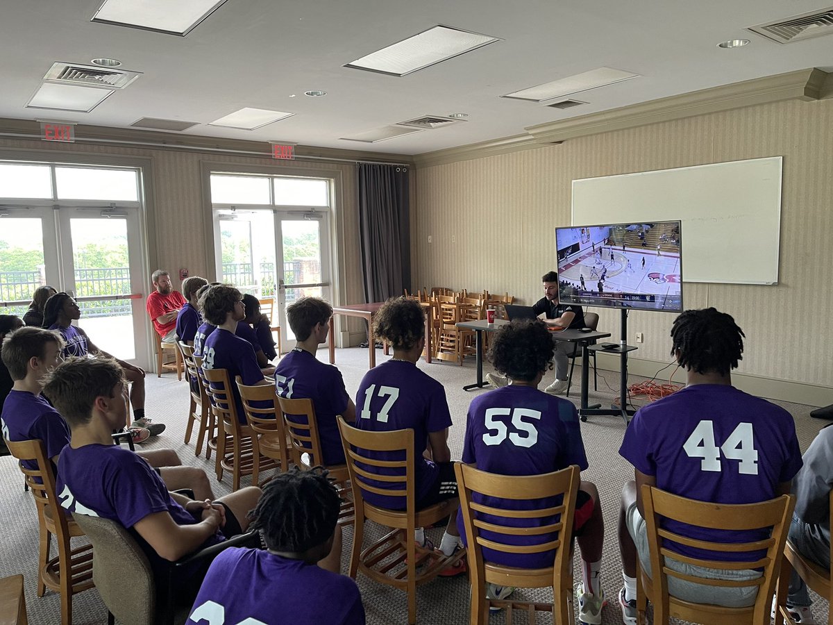 Valkyries_MBB's tweet photo. Day 2 of Elite Camp is underway in the Hub city! Film session, drills, small sided games, Combine Testing &amp; more! #PursueExcellence #GoValkyries https://t.co/WPgfXtXgLw