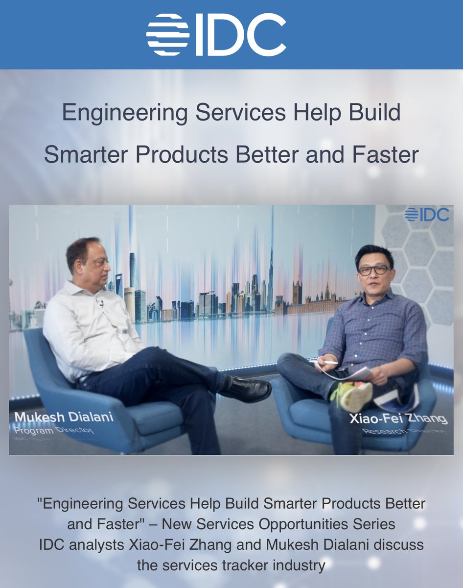 Gurvinder Singh Sahni (@gssahni) on Twitter photo #mustsee these 20 mins with 2 of my favorite <a href="/IDC/">IDC</a> analysts as they engage in an in-depth talk-how "#Engineering Services Help Build Smarter Products Better and Faster" linkedin.com/posts/gurvinde⦠<a href="/MukeshDialani/">Mukesh Dialani</a> <a href="/xfzhang823/">Xiao-Fei Zhang</a> #EngineeringNXT wipro.com/engineeringNXT/ #mustsee these 20 mins with 2 of my favorite <a href="/IDC/">IDC</a> analysts as they engage in an in-depth talk-how "#Engineering Services Help Build Smarter Products Better and Faster" linkedin.com/posts/gurvinde⦠<a href="/MukeshDialani/">Mukesh Dialani</a> <a href="/xfzhang823/">Xiao-Fei Zhang</a> #EngineeringNXT wipro.com/engineeringNXT/