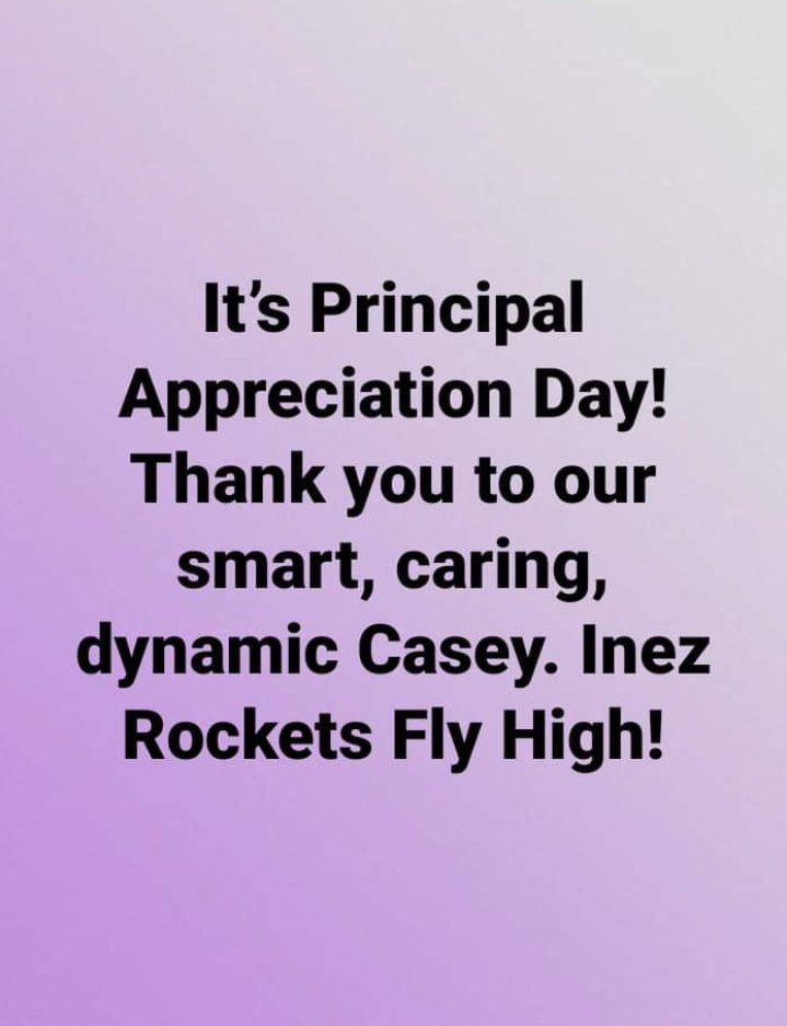 kelso_wi's tweet photo. Inez Rockets are BLESSED! Thank you, Ms. Casey for ALL you do for students, family and staff!!! 🚀#PrincipalAppreciationDay
#1Principal
@IESRockets @chris_zone4 @APSLZ4 @annagmen782 @CSCRachelle https://t.co/fjd4D9klbj