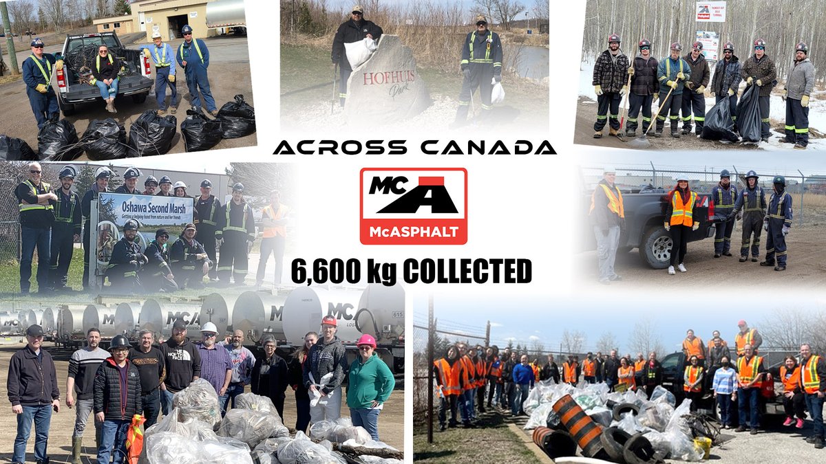 Celebrating Earth Day across Canada - we took a step forward to increase awareness on environmental issues and gave back to our communities in which we operate. Across the country we had 204 participants that collected over 6,600 kg of garbage. What an amazing accomplishment!