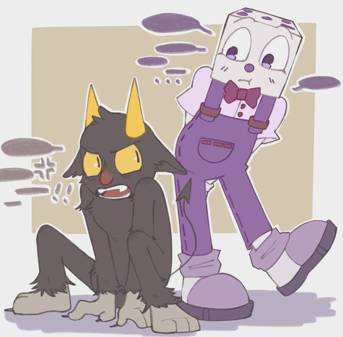 Hawthornpiece's tweet photo. 幼驯染🤤🤤🤤
little dice and little devil
#cupheadfanart #devildice https://t.co/BUouhjBW0O