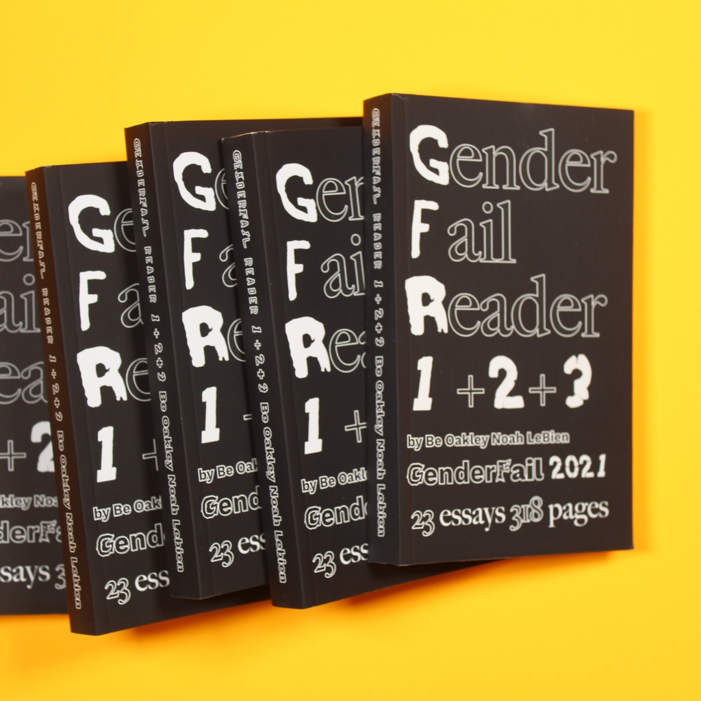 ArtMetropole's tweet photo. GenderFail Reader 1 + 2 + 3
This book is a capstone of all three GenderFail reader volumes, including essays, artworks and ideas that have helped to formulate GenderFail during the last 6 years of the project.
#GenderFail
#ArtMetropole https://t.co/1p6oQ00nwW