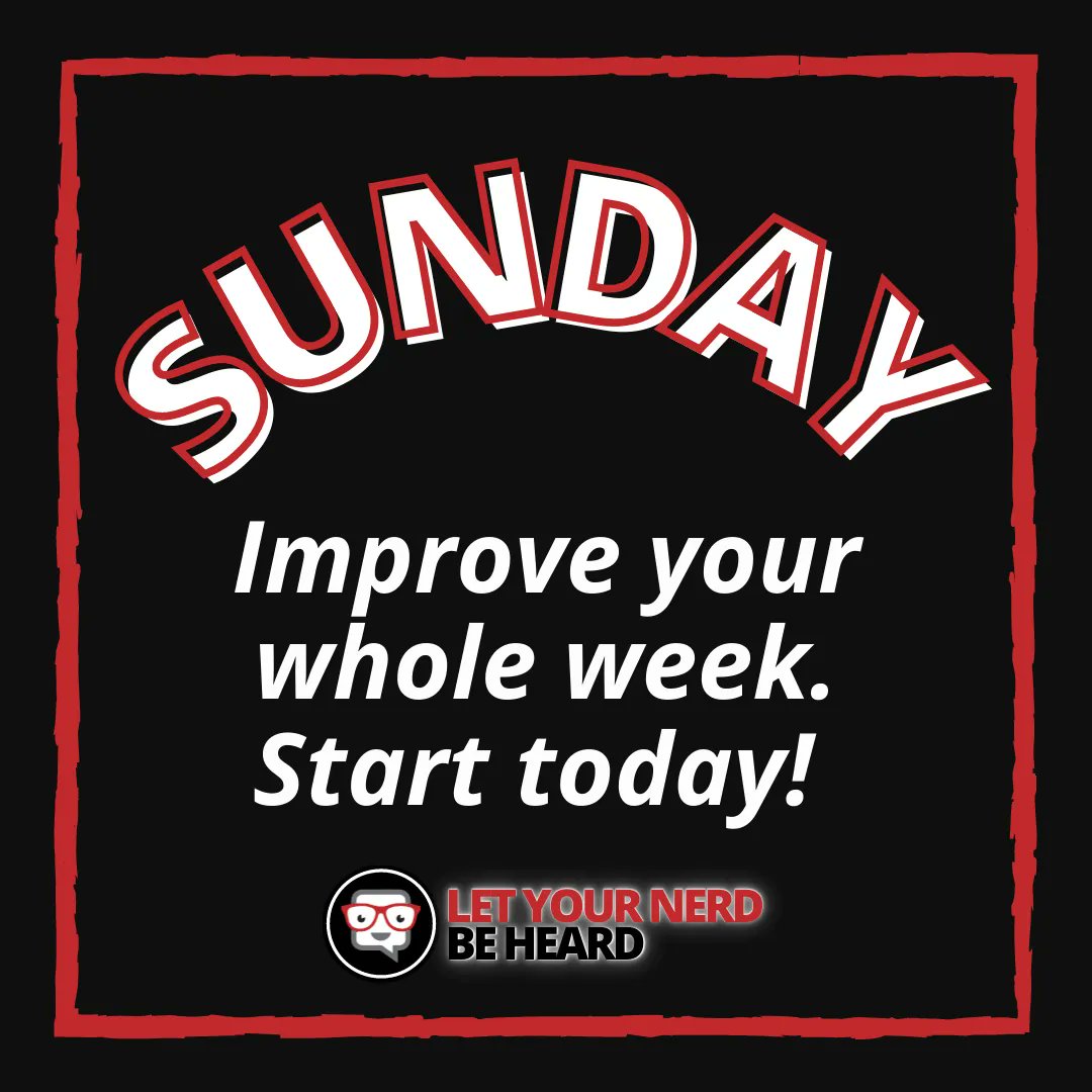 nerdbeheard's tweet image. Get the most out of your week - start today!

Just start treating Sunday as the first day of the week. Not only will doing this improve your Mondays, but it will also improve your week as a whole.

#JustinJames  #VirtualEventTech  #VirtualEvents  #Productivity