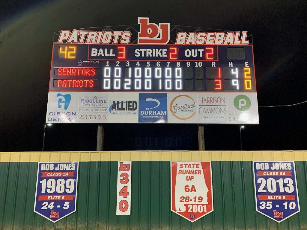 Bob Jones Baseball tweet media