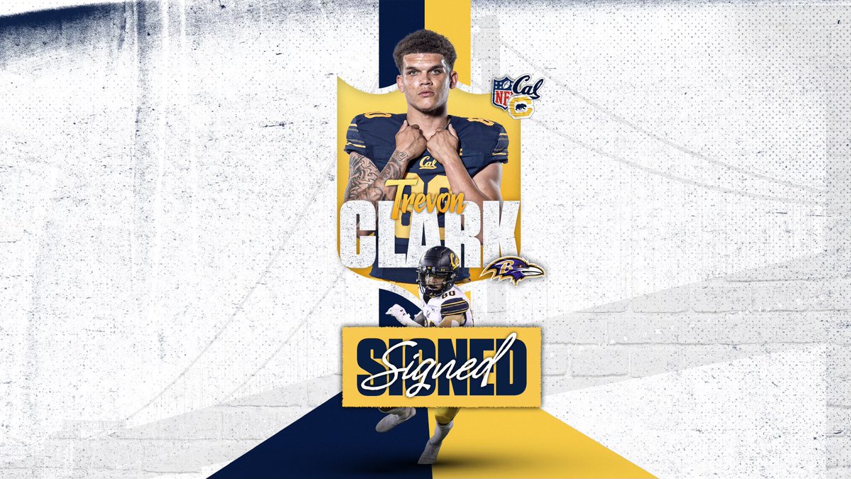 Cal Football (@calfootball) on Twitter photo There he goes!!!
<a href="/trevon2221/">Trevon Clark</a> is headed to the <a href="/Ravens/">Baltimore Ravens</a>!
#GoBears | #ProBears There he goes!!!
<a href="/trevon2221/">Trevon Clark</a> is headed to the <a href="/Ravens/">Baltimore Ravens</a>!
#GoBears | #ProBears