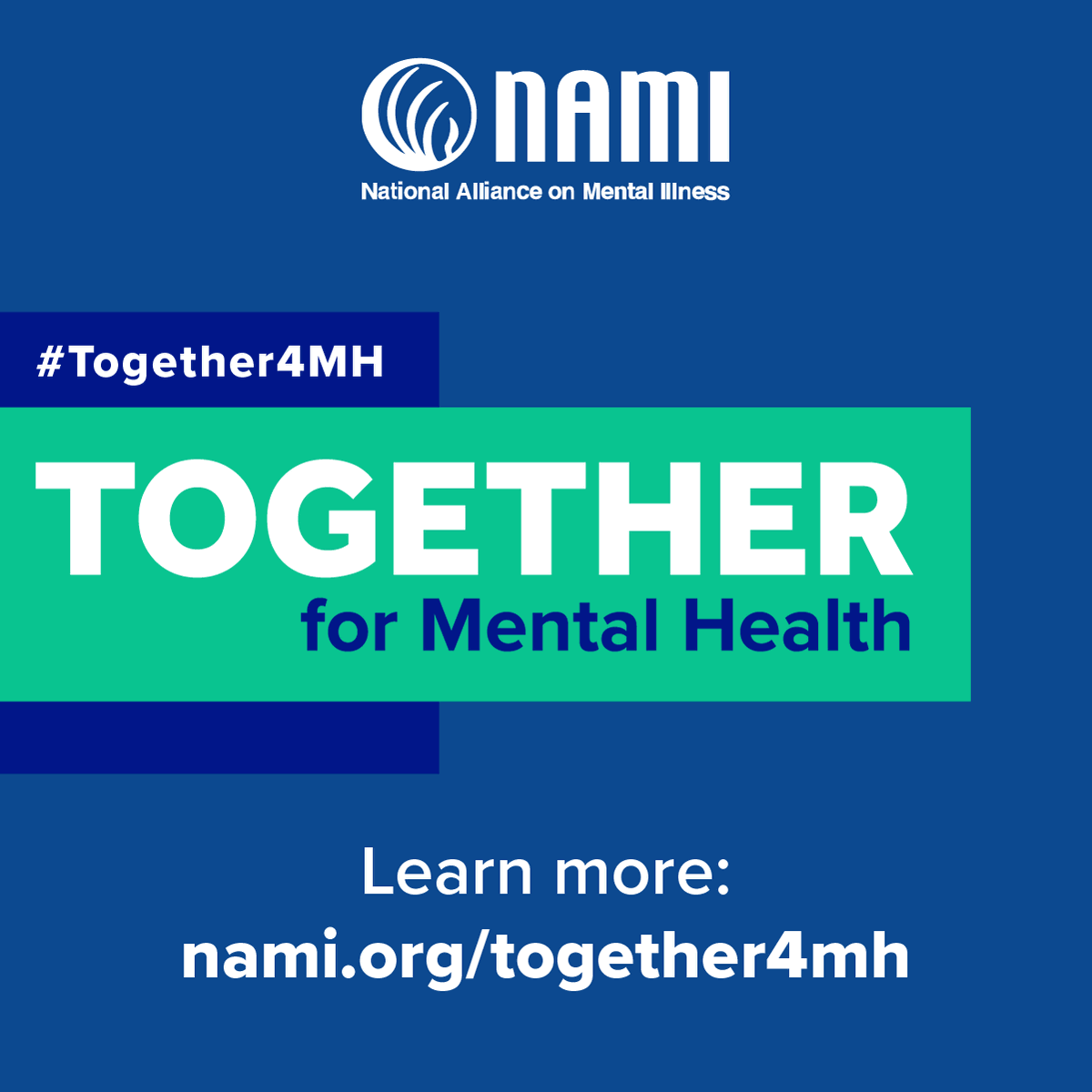 It's our FAVORITE month of the year! Let's kick off #MentalHealthAwarenessMonth! During this month let's come together, share our lived experiences with mental health and educate one another!! Together we can help people feel not alone in their mental health journey. #Together4MH
