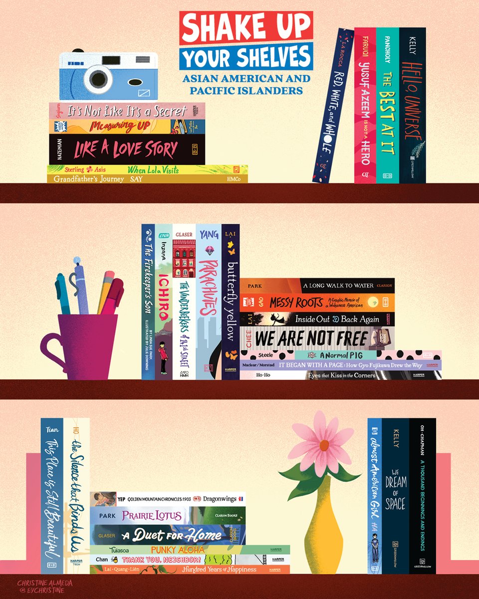 HarperStacks's tweet image. Now more than ever, it is important to uplift culturally authentic books that center AAPI voices. Download your own stunning poster featuring books by @KarinaYanGlaser @rajanilarocca @xixi_tian &amp;amp; more-perfect for your classroom or library! fal.cn/3oe6V 🎨@eychristine
