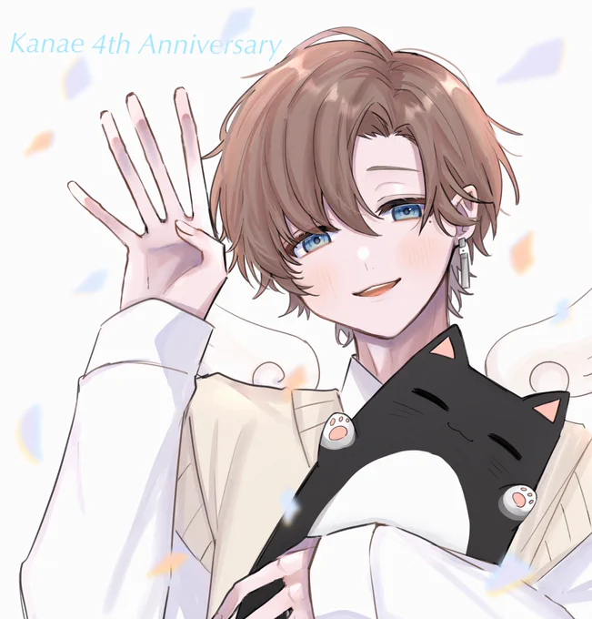 4周年おめでとうございます🥳🎊
 #かな絵 #叶4周年パレード 