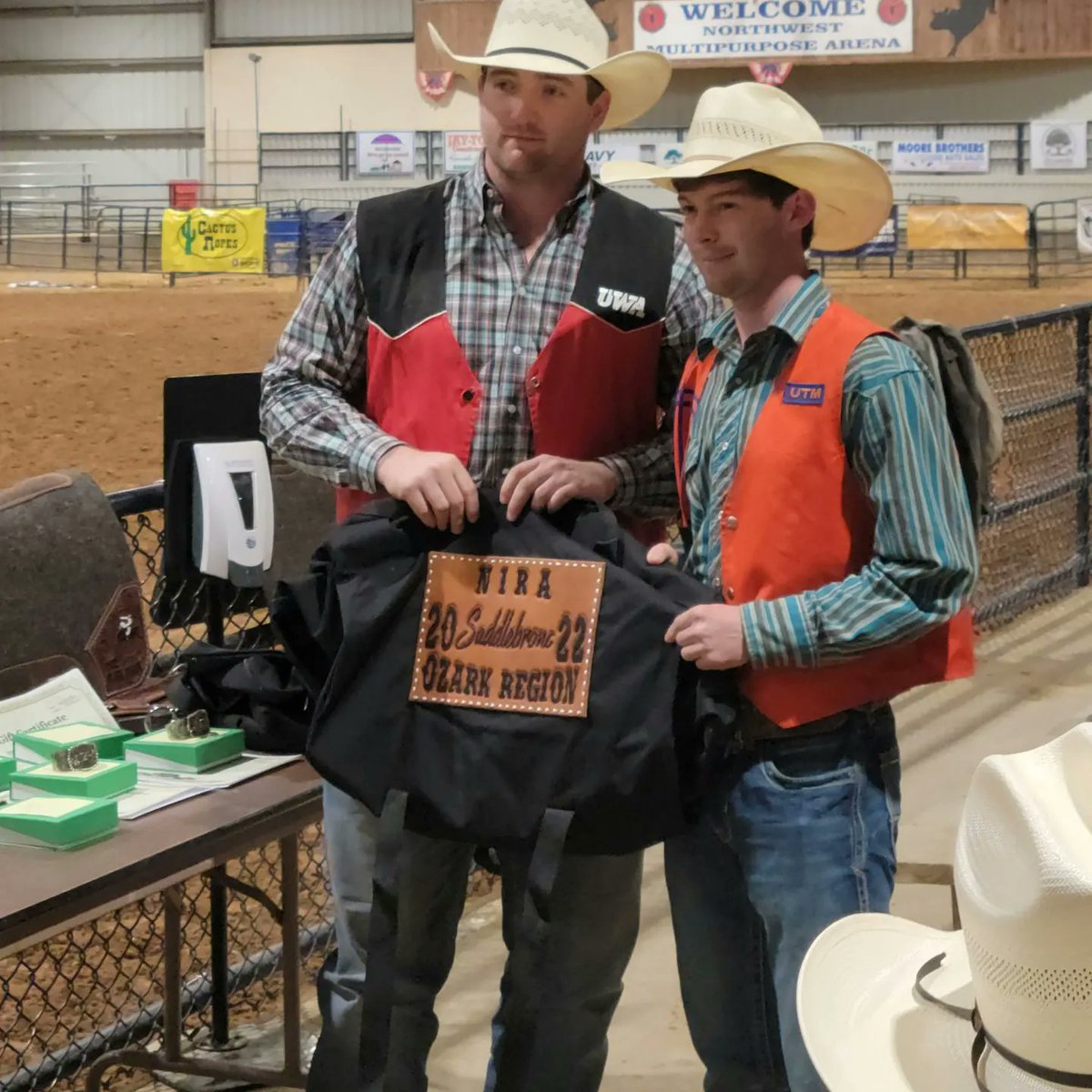 Jack Smithson was the 2nd place saddle bronc rider in the Ozark Region