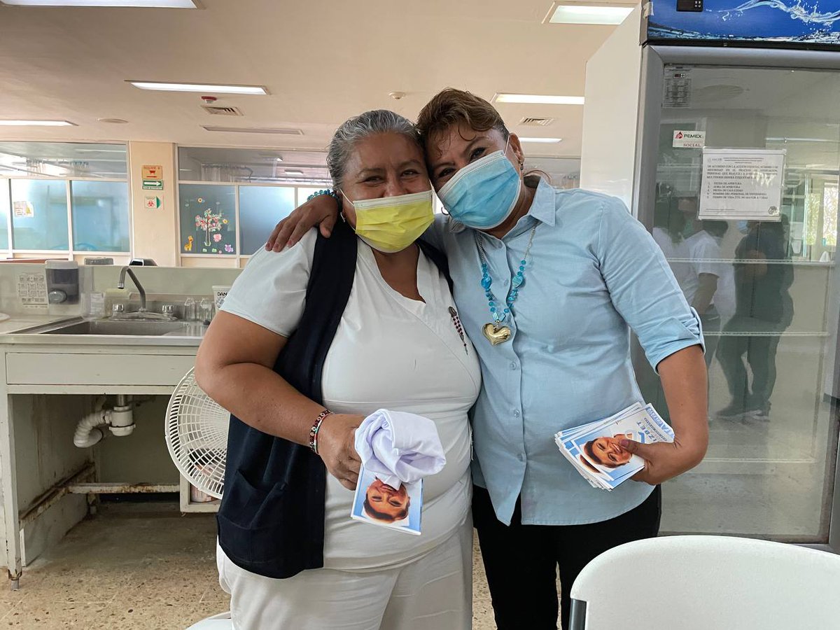 LizbetNolascoT's tweet photo. Ayer concluimos el día con la visita al Hospital General “Dra. María del Socorro Quiroga Aguilar��, agradezco a los compañeros por compartir esa energía positiva y sobre todo por el respaldo.
#PlanillaAzulCeleste
#LizbetNolasco
#HayQueOperar https://t.co/pl3FqxUOjG