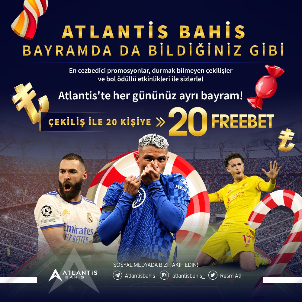 Sponsor #ATLANTİSBAHİS Çekilişi

🎁 20 Kişiye 20 Freebet🎁

📌 Son 2 işlem bonus olmamalıdır.

📌  Son 1 ayda yatırımınızın olması gerekmektedir.

✨ x.com/bahislideri2
💢 Takip ve RT Fav Şart!

Üyelik🔗 bahislideri.social/Atlantisbahis

Katılım🔗 bahislideri.social/Forum