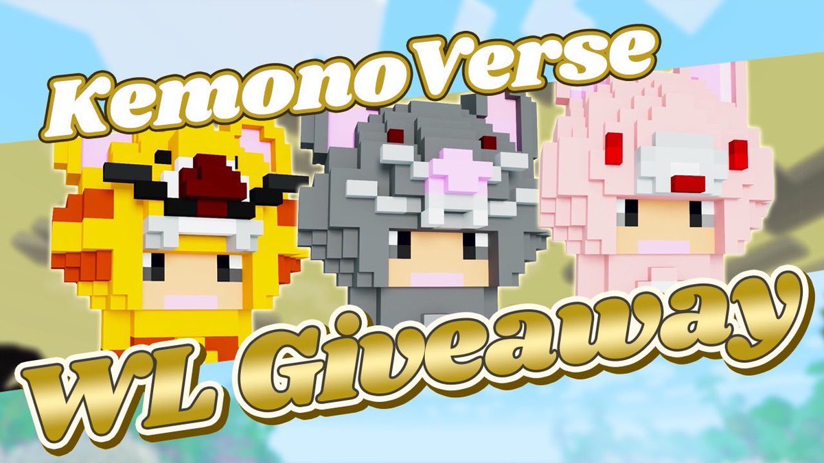 chiichii_1998's tweet photo. 🐯5x Kemono Generative VOXs WL giveaway🐯

あのNFTWorlds( @nftworldsNFT )公認のケモノバースPJからGenerativeVOXsのWL枠を5名様にGiveaway!!

✅Follow
@KemonoVerse 
@chiichii_1998 
✅Like＆RT
✅Join

https://t.co/QrHHmJyVmi

⏳48h

NFTWorldsのLANDはフロア7.5ETHのNFTなので期待大😍🔥 https://t.co/WeO7DVRGv6