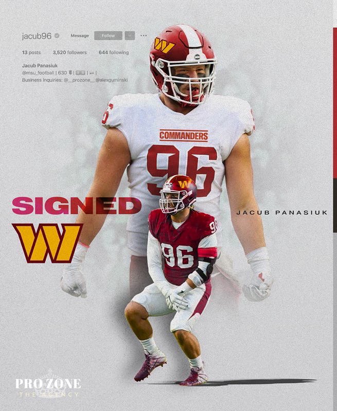 JacubPanasiuk's tweet photo. Thankful for the opportunity and excited to be a Commander‼️ https://t.co/tUVNlKbxhY
