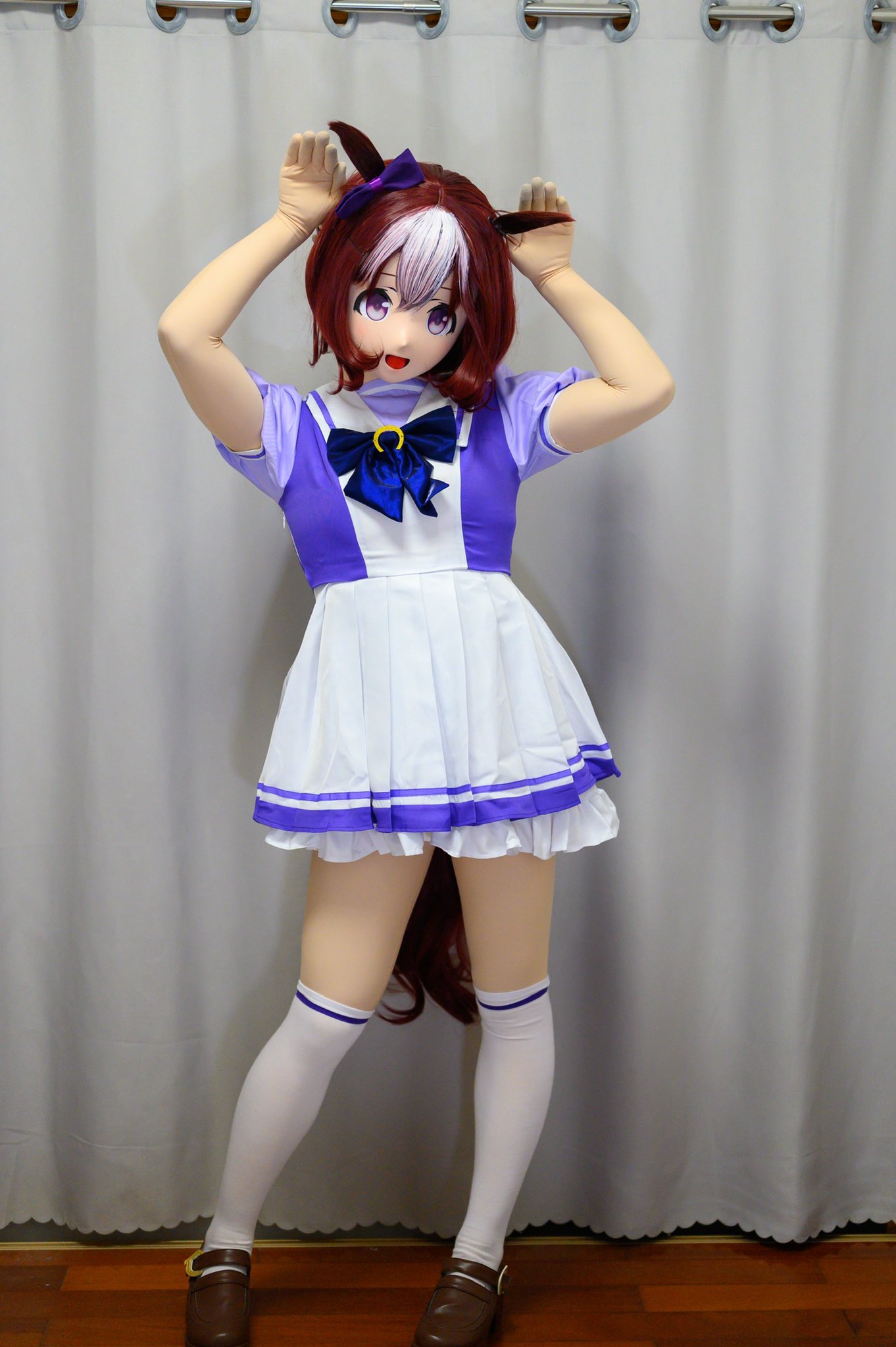 ウマ娘 スペシャルウィーク 着ぐるみ マスク 美少女 kigurumi 狭し ウマ娘 スペシャルウィーク 着ぐるみ マスク 美少女 kigurumi 狭し