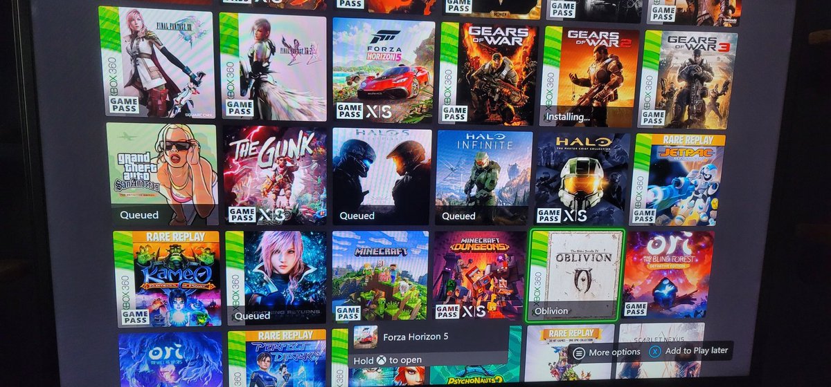 HNSOfficial_'s tweet photo. As I have previously stated I decided to "Jump In". I picked up an Xbox Series X, which arrived yesterday. It's been almost a decade of no Xbox content for me, so to get together a decent library while I collect again I subbed to XBGP, pretty convenient service. Having fun #Xbox https://t.co/bUK9BWW4WS