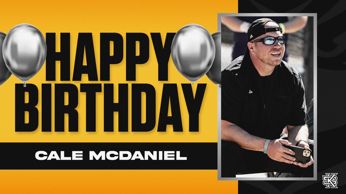 KSUOwlsTrackXC's tweet photo. Happy Birthday to our amazing Director of Track and Field and Cross Country Cale McDaniel❗️

Thank you for everything you do❗️

Have a wonderful day❗️ 🎂 🎉🎈🎁🎂

#OneKS🦉| #ThinkBigger https://t.co/vtcnXTp8Kf