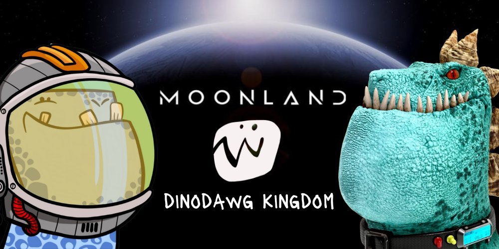 DinodawgKingdom's tweet photo. We are delighted to announce our partnership with @MoonlandVerse!!! Dino architects are working with the amazing team at Moonland to design a state of the art "Techie" HQ for the community to hang in!
 Cant wait to see you all there! To the moooooon! 🦖🚀🌚 https://t.co/0ecfrxkRB7