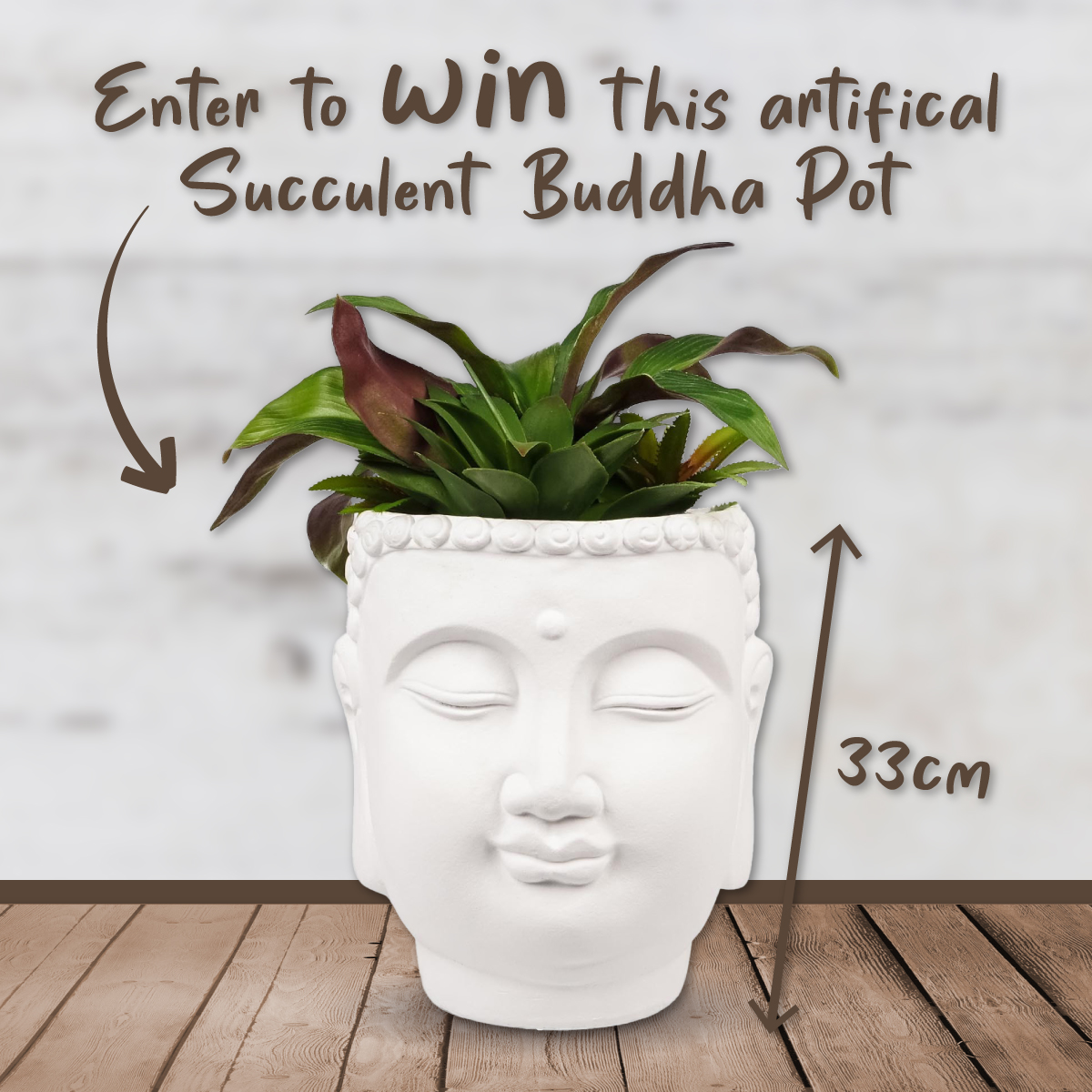 ✨ #GIVEAWAY TIME ✨ 

➡️ Enter to #WIN this artificial Succulent Buddha Pot 
 
1. Like this photo
2. Retweet this
3. Follow us!

Good Luck! 🤞 Winners chosen at random. Competition ends 06/05/2022. Competition open to UK and ROI residents. T&amp;Cs apply.