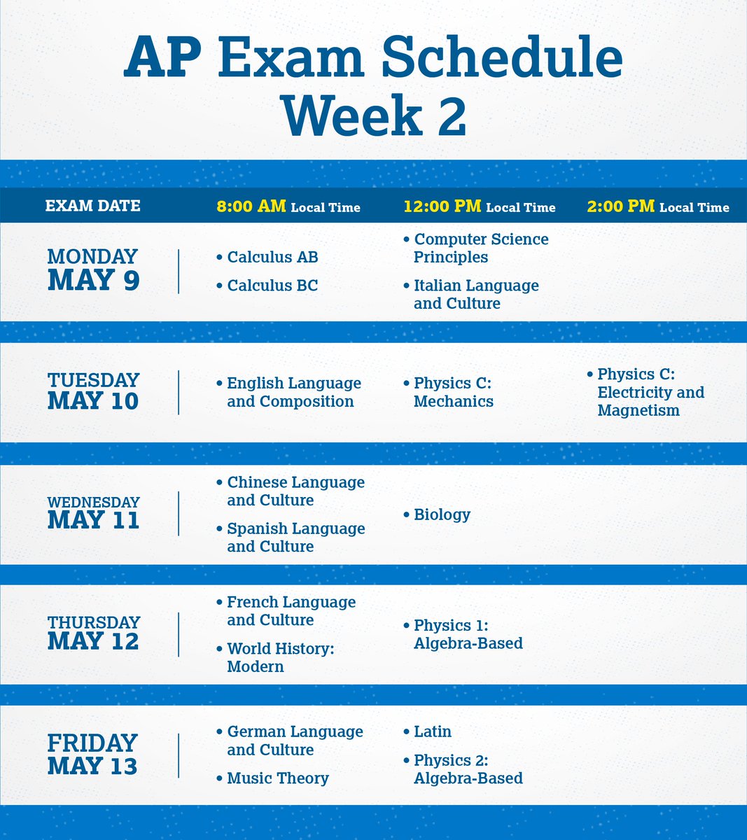APforStudents's tweet photo. You're almost to the finish line! The 2022 AP Exams begin tomorrow. https://t.co/6EtgbI7VL9 https://t.co/26Oj2ua18O