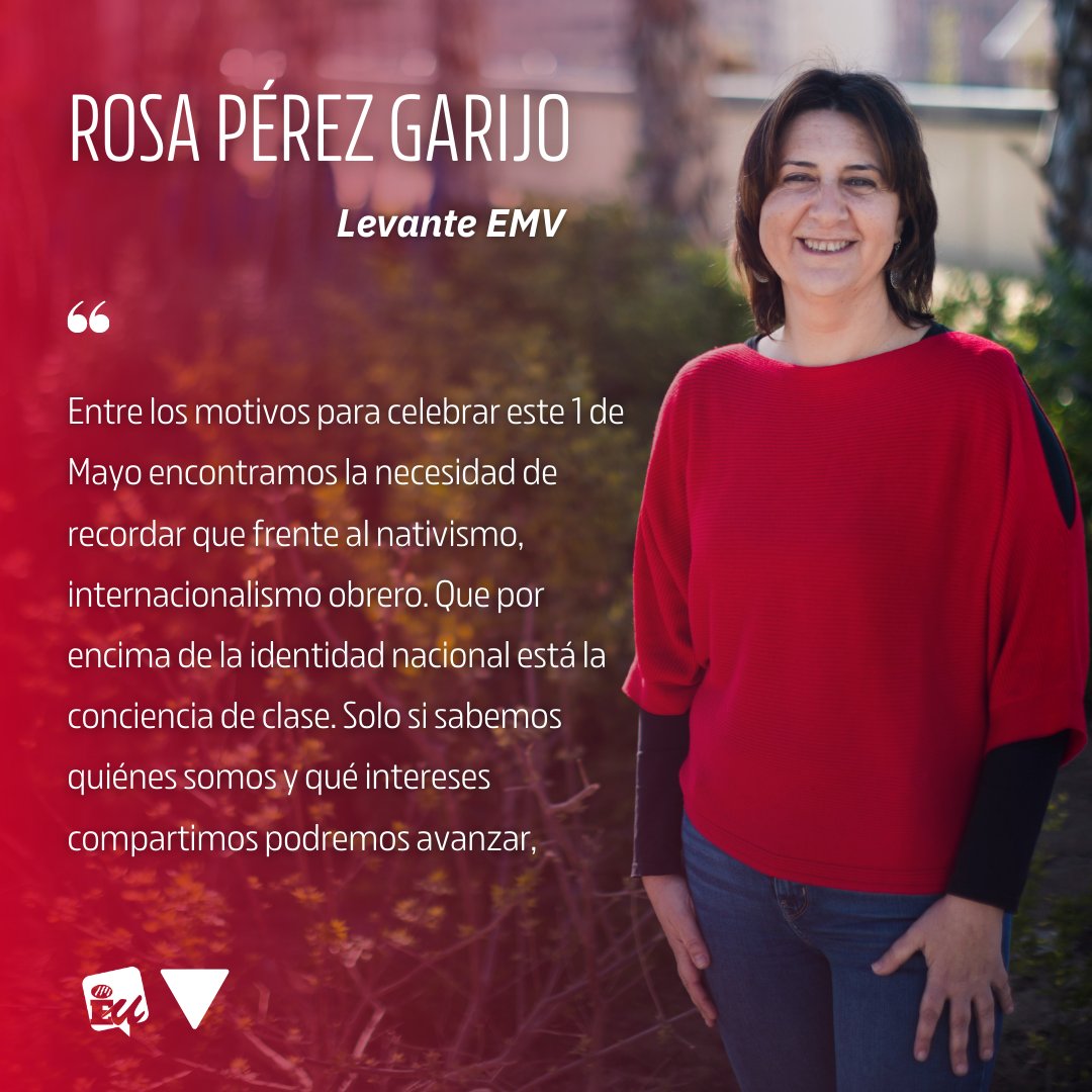 esquerraunida's tweet photo. 🗞 Amb motiu del 1r de Maig, @RosaPerezGarijo publica un article a @levante_emv:

"Movimiento obrero y patrioterismo"

#1Mayo2022  
#1Maig2022

Llig l'article 👇

https://t.co/tUqkXHuzfY https://t.co/KCINN7et1U