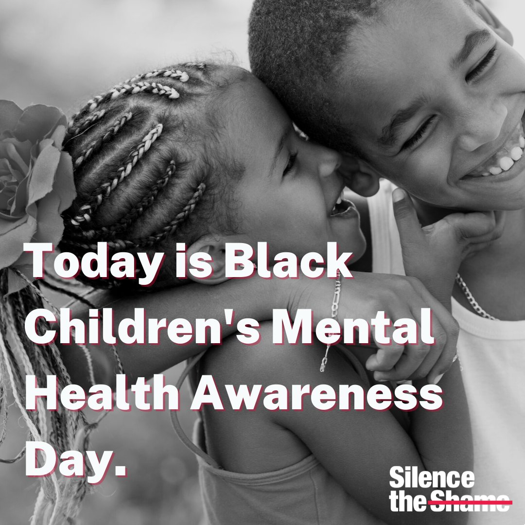 SilencethShame's tweet photo. Today is Black Children's Mental Health Awareness Day in Georgia. Silence the Shame advocated to bring attention to the growing risk factors and social determinants of health that exacerbate the mental health of Black children. 
#bcmhad #silencetheshame #youthmentalhealth https://t.co/3ys0UngS5s