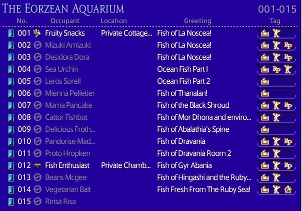 fisherfruity's tweet image. Have you ever seen a house with 21 rooms full of *every aquarium fish in #FFXIV ?*

1 Small House. 20 Volunteers, 90 Fish Tanks, 163 species of fish.

Address coming *very* soon.