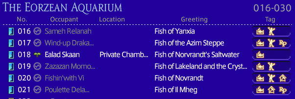 fisherfruity's tweet image. Have you ever seen a house with 21 rooms full of *every aquarium fish in #FFXIV ?*

1 Small House. 20 Volunteers, 90 Fish Tanks, 163 species of fish.

Address coming *very* soon.