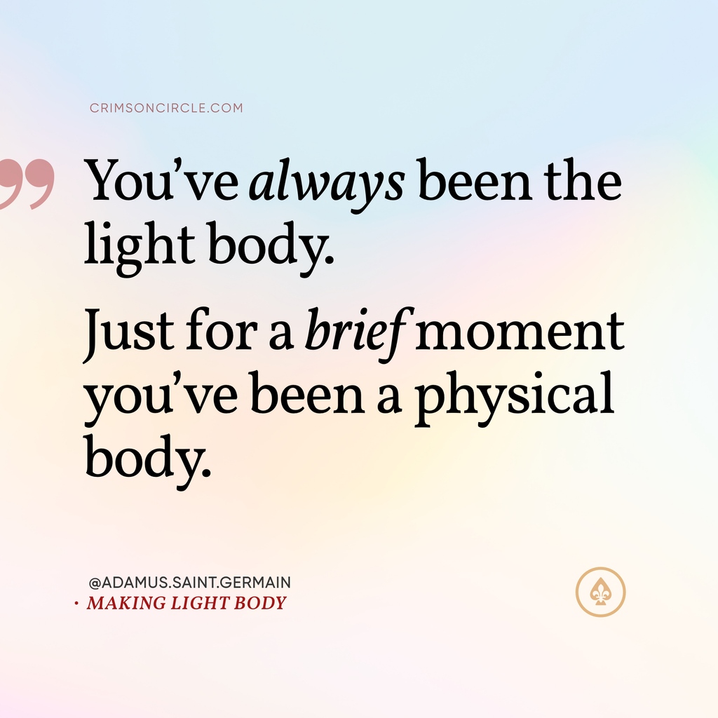 adamusofficial's tweet photo. 📕 Source https://t.co/ultE1GMXnI
📚 Free Library https://t.co/B22KTlfG7F

❞You’ve always been the light body. Just for a brief moment, you’ve been a physical body❝

#lightbodymeditation #self #bodyandsoul #lightbody #lightbodyactivation #healing #natural #heal #health #body https://t.co/jmSsoOdSD9