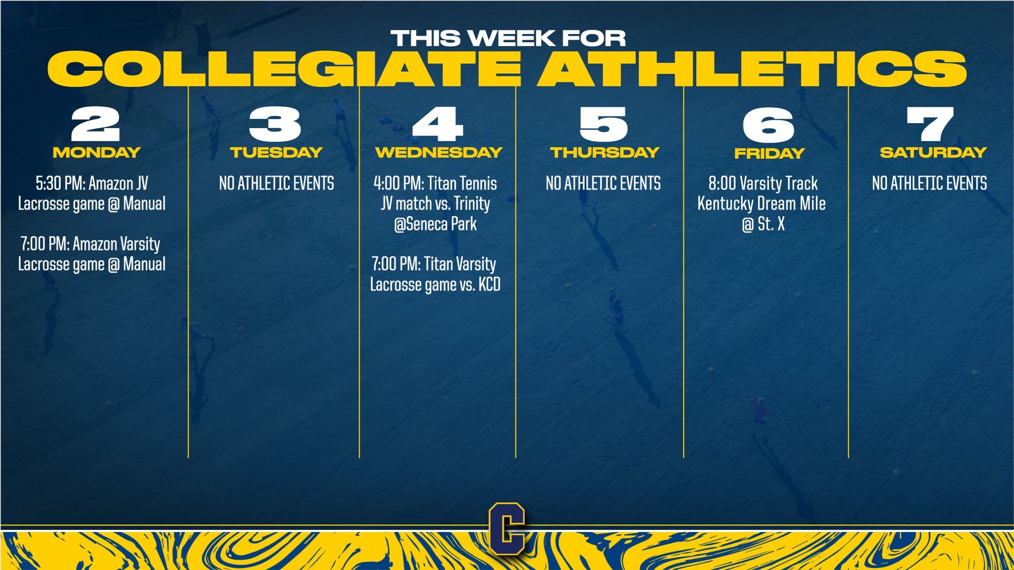 LCSAmazons&Titans on Twitter "Up this week for Collegiate Athletics