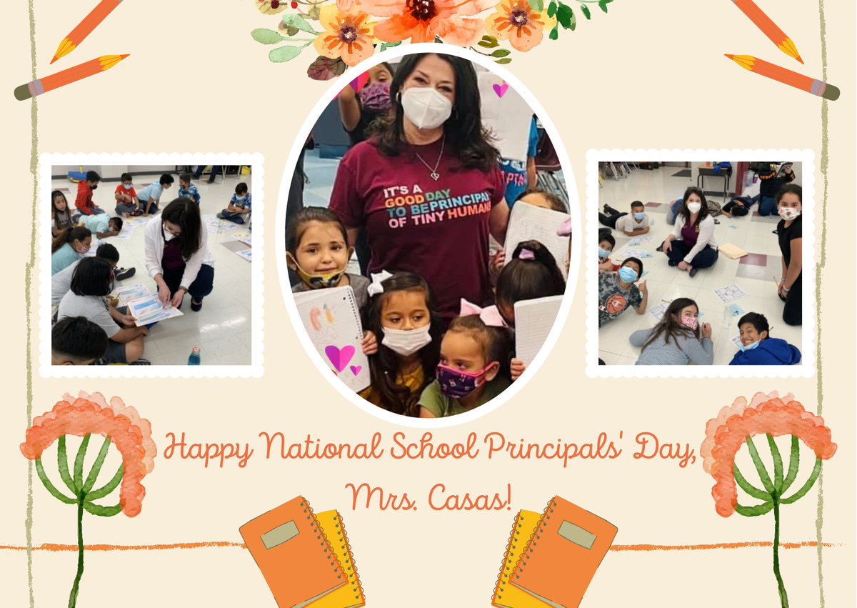 We want to wish Mrs. Sonia Casas a Happy National Principal’s Day! We appreciate your leadership &amp; dedication. Thank you for all you do for our school and community!