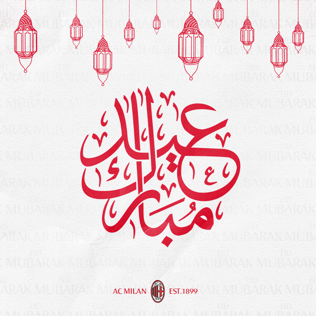 Everyone at #ACMilan would like to congratulate all our Muslim fans for Eid El-Fetr. We hope all days are Eids for you, Rossoneri! ❤️🖤
#SempreMilan