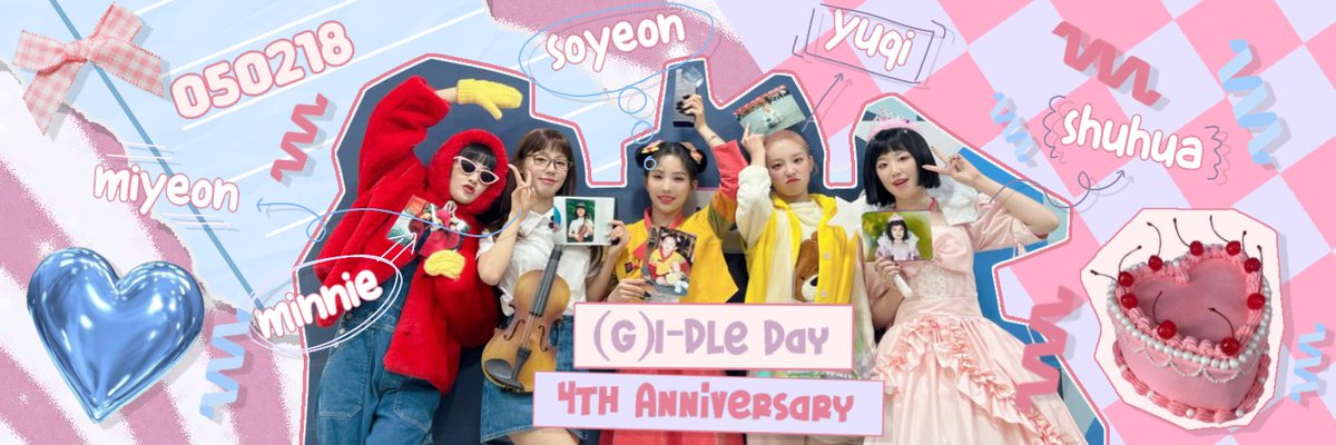 UnitedOfGIDLE's tweet photo. Hi, everyone! Since May 2nd, is our special day, we're prepared twibbon to celebrate and enlive the euphoria of our anniversary. We'd be grateful if you use it and a retweet will be appreciated so everyone can use it. Thank you! #FOUReverWithGIDLE

☆: https://t.co/UCLd8GK6es https://t.co/TBgyka4dql