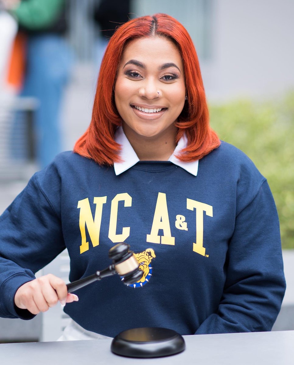 shaylaleilani's tweet photo. Proud to say I’ll be attending THEE illustrious North Carolina Agricultural and Technical State University, majoring in Liberal Studies (pre-law) to become an attorney. Next stop, AGGIE LAND!💙💛 #ncat26 #calssof2026 #NCAT https://t.co/RLApZWTyeB